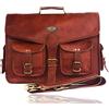 Fatto a mano Pelle Vintage Uomo Borsa a Tracolla Messenger Laptop Ventiquattrore Dal 1990