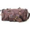 Fatto a mano Borsa Da Viaggio Weekend In Vera Pelle Cow Brown 20" Holdall Duffle Cabina
