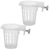 Baoqifong 2Pezzi Porta Piante per Acquario, Supporto per Piante per Acquario, Tazze per Piante da Acquario per Pesci, Porta Piante Traslucido per Acquario, Vasi per Piante Acquatiche