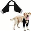 Kukaster Pet Body per cani dopo chirurgia per zampe anteriori, tute per gomito per cani con gamba, protezione contro le perdite per cani con lesioni, colore nero, grigio, L