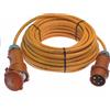 as - Schwabe Cavo di prolunga 10 m H07BQ-F 5G2,5 - Con spina per inversione di fase - 400V, 16A, 5-poli, 6h, 11kW - Prolunga Industriale - Prolunga CEE robusta per uso esterno - IP44, 60564