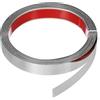 QUARKZMAN Bordo A Parete In Metallo 4m x 20mm Bordo Adesivo Autoadesivo Modanatura In Acciaio Inox Finitura Elettroplaccata Bordo In Metallo Per Cornici Di Parete Soffitto Bordo, Argento