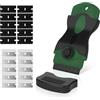 Flintronic Raschietto, Testa Singola Raschietto, con 20 Lame(10 in Acciaio Inox e 10 in Plastica), Set di Pulizia Multifunzione, Strumento di Pulizia per Finestre, Specchi, Piastrelle-Verde