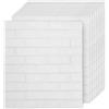 Jaxguom 10 pezzi di pannelli adesivi 3D 77 x 70 cm, rivestimento murale autoadesivo effetto pietra, impermeabile, per cucina, camera da letto, bagno, bianco