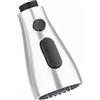 Aqxyxsw Ugello spruzzatore for rubinetto estraibile da cucina, 3 modalità, ABS, risparmio idrico, soffione doccia for lavandino del bagno, for attacco 1/2 lingli(Silver)