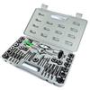 FAST WORLD SHOPPING ® Filiera Per Filettature Filiere Maschi Femmine Set 40 Pezzi Con Valigetta In Plastica Raccoglitore