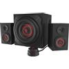Natec Genesis Helium 610BT, 2.1 Canali, 60 W, PC/Laptop, Nero, Rot, Legno, Kab