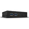 Lindy 4 Porte USB 3.1 Gen 2 Tipo C Hub In Metallo Nero Dockingstation