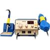 VChics Stazione di saldatura, Stazione di saldatura rilavorazione SMD intelligente 3 in 1 YX-886D, kit pistola ad aria calda con pannello uscita USB 5 V A