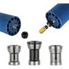 Kivivaka Alta Durezza Mandrino Mandrino Elettrico Router, 3pcs 6mm 635mm 8mm Adattatore Macchina Per Incisione, In Acciaio Al Carbonio Fresatrice Holder