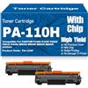 SXLXYOF Cartucce toner PA-110H compatibili ad alta capacità per PANTUM P1000 P1050 P2000 P2010 P2050 M5000 M5005 M6000 M6005 con chip,PA 110H-2PC
