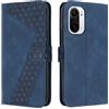 OKZone Cover per Xiaomi Poco F3/Mi 11i/Mi 11X/Redmi K40/K40 PRO 5G, Custodia a Libro in Pelle Protettiva Folio Portafoglio con Chiusura Magnetica e Slot per Carte Wallet Case Flip Cover (Blu)