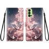 KARTXITAI Cover Compatibile con OPPO Reno4 Pro 5G PU Pelle TPU Silicone Portafoglio Magnetica con Disegni Motivo Animale Flip Custodia in Libro Slot Schede Custodia-Farfalla rosa,cielo,nuvole