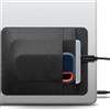 Afterplug Custodia adesiva per laptop a 2 tasche, compatibile con HDD esterno da 2,5, SSD, Magic Mouse, cavo USB e altro - Nero