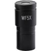 Eawfgtuw Obiettivo grandangolare per microscopio biologico, lente grandangolare in lega di alluminio da 23,2 mm, ottica in vetro per laboratorio monoculare che visualizza campo luminoso chiaro da WF5X a WF25X