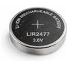 Girafus LIR2477 Batteria ricaricabile agli ioni di litio 3,6 V 200 mAh - Batteria ricaricabile Coin Cell - solo per dispositivi compatibili - non sostituisce CR2477 (3 V)