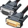 Retoo Cavo DVI-I a VGA 24+5 Dual Link, Lunghezza 1,5m, Interfaccia Maschio-Femmina, Connettori Placcati Oro, Ideale per Monitor CRT, Laptop, PC, Segnale FHD