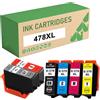 KEUWHLL Cartucce Di Inchiostro 378XL 478XL - 378 478 Xl Compatibili Per Epson Expression Photo HD XP-15000 XP15000 Stampante, Nero Ciano Magenta Giallo Grigio Rosso 6 Colori bk/c/m/y/gr/r set