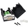 Oiyagai Adattatore DB9 D-SUB RS232 VGA a Terminali a 9 Pin con Copertura in Plastica a 2 File (Maschio con Viti)