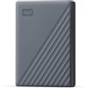 WD 6TB My Passport Compatibile con USB-C, HDD Portatile, USB 3.2 Gen 1/USB 3.0, Protezion con password, Software per la gestion e il backup, Formatto per Windows, ChromeOS and MacOS, Grigio