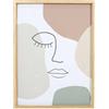 HOME DECO FACTORY, HD1941, Cornice da Parete Arty 45 cm, Decorazione da Parete Elegante e Moderna, Installazione Semplice, Design Originale, Colori Rosa, Bianco, Beige, Verde