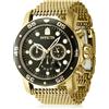 Invicta Pro Diver Orologio da Uomo in acciaio inossidabile con movimento Quarzo - 48mm, Oro/Nero