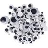 NONE 200 pz autoadesivo misto occhi finti occhi 6/8/10/12/15mm per uova giocattoli bambole accessorio fai da te per Scrapbook adesivo regalo per bambini