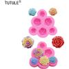 TUTULE Custodia per telefono in resina floreale fai-da-te testa corda stampo 3D rosa floreale grandi piccoli accessori in resina stampi in silicone fiore stampo per cioccolato