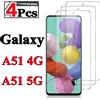 Leeshionz 1/4 pezzo per Samsung Galaxy A51 4G-5G vetro temperato ad alta definizione funzione antigoccia pellicola protettiva per schermo intelligente in vetro