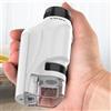 NONE Microscopio Portatile per Bambini con Ingrandimento 60-120x, Alimentato a Batteria con Luce LED, Lente d'Ingrandimento per Laboratorio Scientifico