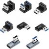 NONE Adattatore di estensione ad angolo retto USB 3.0 da 90 gradi maschio a femmina Adattatore a gomito USB verso l'alto 10 Gbps per connettore PC portatile Converte