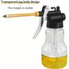 NONE Nuovo 250ml Trasparente Lattina di Olio Oliatore Olio di Lubrificazione Macchina di Plastica Pompa Ad Alta Pressione Pompa Oliatore Pistola per Grasso
