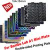 JOYYSET Per Bambu Lab A1 Mini piastra di costruzione foglio PEI strutturato PEO PET piastra in lamiera di acciaio per molle in fibra di carbonio per Bambulab Bamboo A1 Mini