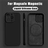QWQ Custodia in Silicone liquido per Magsafe per iPhone 16 15 13 12 14 Pro Max Plus Mini Cover magnetica antiurto caricabatterie Wirless Aceessory