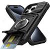 FAAGXUAA Custodia per iPhone 16 15 14 13 11 Pro Max XS XR 8 7 Plus Anello ruotato magnetico Cavalletto Custodia a portafoglio con protezione anticaduta resistente