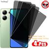 Youthsay Protezione dello schermo privacy per Redmi note 13 4G Vetro temperato Anti-spia Pellicola protettiva anti-peeping per Redmi note 13 Pro