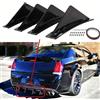 NONE 4 pezzi di pinna di squalo per auto triangolare universale paraurti posteriore diffusore spoiler protezione decorazione labbro telaio in fibra di carbonio