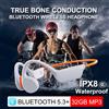DISOUR IPX8 impermeabile nuoto immersioni cuffie a conduzione ossea Bluetooth 5.3 bassi auricolare wireless lettore MP3 (32G) fitness ciclismo auricolare profondità di immersione di 20 metri