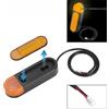 NONE Indicatore di direzione posteriore a LED con cinghia riflettente Decorazione Riflettore notturno per parti della lampada fanale posteriore per scooter elettrico Smartgyro K2
