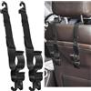 NONE NUOVO 2Pc Sedile Posteriore Dell'automobile Gancio Multifunzionale Sedile Posteriore Poggiatesta Gancio Titolare Ombrello Regolabile Tronco di Montaggio Sedile Posteriore Gancio di Stoccaggio