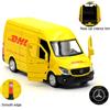 MAKEDA 1:36 RMZ CITY Sprinter (DHL) pressofuso in lega modello di auto giocattolo con tirare indietro per i regali dei bambini collezione di giocattoli regalo per il compleanno