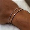 FOMALHAUT Set di braccialetti in lega color argento Bracciale semplice con catena a serpente per gioielli di moda da donna Accessori per braccialetti da uomo Regalo