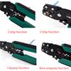 NONE Mini pinze a crimpare terminali elettrici multifunzione europee con kit di connettori multipli per utensili manuali da taglio spelafili