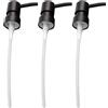 VIBRATITE 3PCS Pompa per Sapone Testa Liquida Testa Rotonda ABS Pompa per Lozione Testa 28 Filettatura Bottiglia da Bagno Pressa Ugello Shampoo Dispenser Accessori