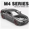 MAKEDA 1:32 M4 pressofuso in lega auto giocattoli modello GTR con luce sonora tirare indietro modelli in miniatura porte aperte veicoli squisiti regalo per ragazzo