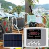NONE Dispositivo di irrigazione a goccia con valvola regolabile da giardino Sistema di timer con controller a doppia pompa Irrigazione automatica intelligente a energia solare