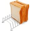 NONE Portapane e Tostapane in Acciaio Inox, Tostaa Più Fette Contemporaneamente - Accessorio per Friggitrice ad Aria - Perfetto per Tostare Pane, Waffle