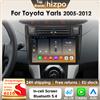 Hizpo 360Camera 2Din Lettore Multimediale per Auto per Toyota Yaris 2005-2012 GPS 4G Carplay Autoradio Intelligente AI con Snapdragon 6115