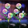 haoze Lampada solare a LED a forma di fiore di tarassaco, 1 pezzo/2 pezzi, impermeabile, per cortili, sentieri, terrazze, decorazioni da giardino