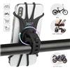 NONE Supporto Universale in Silicone per Telefono, Morsetto Antiscivolo Regolabile per Bicicletta e Moto, Supporto GPS per Manubrio